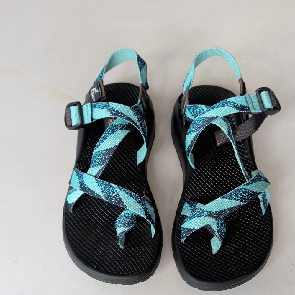 Chaco Teal & Black Outdoor Sandals Women's SZ 10 Hiking Camping Walking Active - Picture 4 of 12
